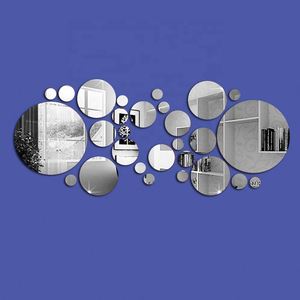Geometric <b>Circle</b> Acrylic 3D Stereo Removable <b>Mirror</b> <b>Wall</b> Sticker Eco-Friendly Home Decoration - Product Image 5