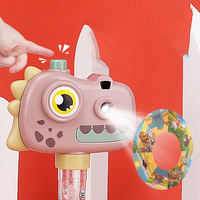 Appareil photo créatif amusant en plastique Zhiqu pour enfants, avec projection de bonbons, jouets lumineux, cadeaux, machine à bulles pour filles et enfants