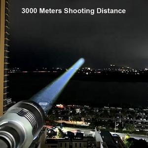 <span class=keywords><strong>Torcia</strong></span> LED Ricaricabile OEM ODM 11W con Raggio Laser Stretto, Portata 3Km, Corpo in Alluminio, Potente Lanterna LEP - Product Image 3