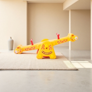 Haute qualité mignon Animal <span class=keywords><strong>girafe</strong></span> conception intérieur balançoire équipement petite balançoire extérieure en plastique pour les enfants de la maternelle préscolaire - Product Image 2