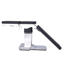 Table d'opération électrique hydraulique HE-608-P, table chirurgicale médicale avec plateau d'imagerie en fibre de carbone, compatible avec le bras en C