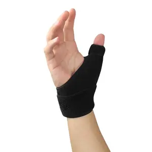 Thumb & Wrist Brace Reversible Neoprene Splint with Dual Spring Stabilizers for Reliable Support