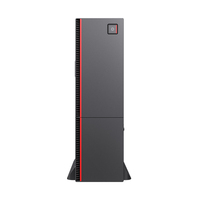 Mince Métal Plastique ATX Mini Mini-ITX Boîtier d'ordinateur Mode Horizontal Bureau Entreprise PC Système Constructeur avec Audio Avant Port