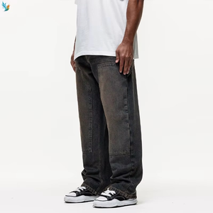 Jean cargo ample de style streetwear de haute qualité avec double genouillère pour homme - Product Image 2