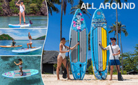 Planche de paddle gonflable Kayatrek durable multi-usages en PVC, système à 3 ailerons, portable, accessoires larges, paddleboard debout
