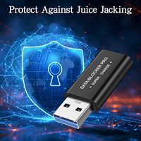 USB-A Datenblocker 2er-Pack Schnellladungs-AC-Adapter für Laptop & Mobiltelefon Anti-Juice-Jacking Sicheres Laden