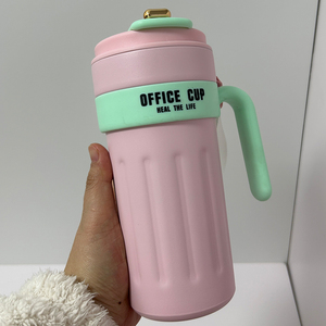 22oz 650ml <b>Smart</b> Temperature Display 316 Stainless Steel Office Coffee Cup <b>Mug</b> with Handle - Product Image 3
