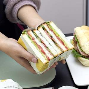 Coffee Shop Custom logo Aluminum Foil Insulated for Breakfast Sandwiches for Oil-Proof Fast Food Dining Plate Liner Paper - Product Image 3