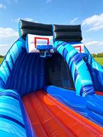Jeu de basket gonflable à double piste pour événements commerciaux et locations