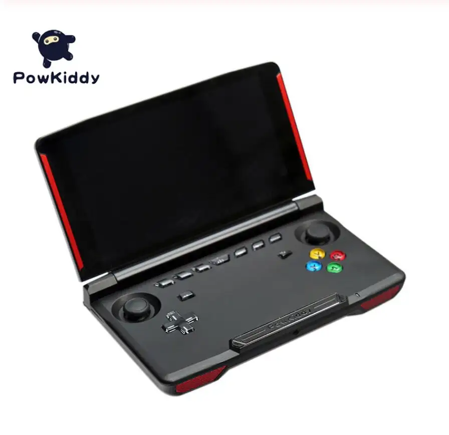 Powkiddy 5.5 Inch Touch Screen Andriod Handheld Game Player Video Game Console 32G Ondersteuning Pc Mobiele Simulator Games Consoles