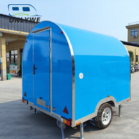 ONLYWE Mini chariot mobile pour glace, expresso, café, jus d'orange, bar, remorque, le camion de nourriture le plus populaire à vendre, norme américaine