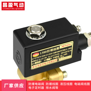 วาล์วโซลินอยด์กันระเบิด Changying แบบ 2 ทาง AC 220V 0.1 MPa วาล์วควบคุมน้ำ - Product Image 2