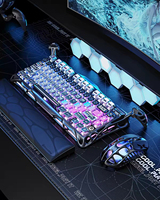 Clavier mécanique sans fil GravaStar Mercury K1 Pro 75_ 79 touches rétroéclairées RVB avec interrupteur linéaire