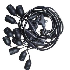 หลอดไฟ IP65แบบเส้น E27พีวีซีกันน้ำได้ภูมิทัศน์ภายนอกอาคารพร้อมหลอด S14 LED 15หลอดเอดิสันเกรดการค้า - Product Image 6