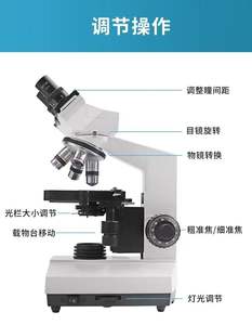Tıbbi laboratuvar için optik binoküler mikroskop hastaneler ve eğitimde köpek çalışmaları için 4X 10X 40X yeniden kullanılabilir özellik - Product Image 2