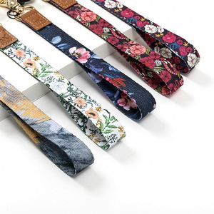 Custom <b>Polyester</b> <b>Lanyards</b> Short Leather Keychain <b>Lanyards</b> Phone <b>Lanyards</b> for Decoration - Product Image 3