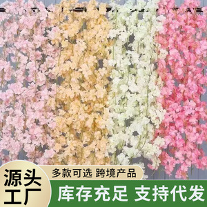 ดอกซากุระประดิษฐ์แบบเส้นยาว 100-200 ซม. ทำจากผ้าไหม สำหรับตกแต่ง - Product Image 5
