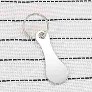 Manufacturer Custom Make Your Own Cart <b>Key</b> <b>Chain</b> Trolley Token Shopping Coin Keychain - Product Image 2