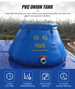 Tanques de agua inflables grandes portátiles de PVC Anti-UV y antifugas para jardinería Tanque de agua al aire libre - Product Image 4
