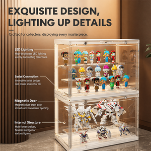 Caja de Almacenamiento Estándar para Figuras de Juguete Transparentes con Luz LED, Venta al Por Mayor OEM y ODM, en Stock - Product Image 5