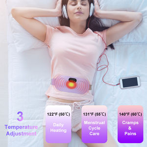 Bantalan pemanas wanita Logo gratis, dapat diisi ulang portabel pijat pinggang perut menstruasi wanita penghilang nyeri bantalan pemanas sabuk pembungkus periode pemijat - Product Image 2