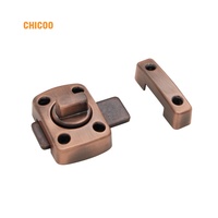 Serrure coulissante de sécurité en alliage de Zinc, pour placard de salle de bain, pour fenêtre, porte en aluminium