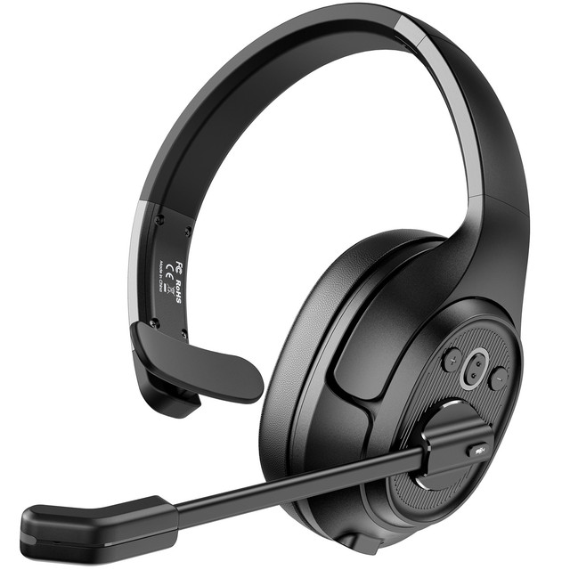 New Product EKSA H1 Single Ear Office Wired Headphones Stereo Sound Wireless Headphones with ENC Mic