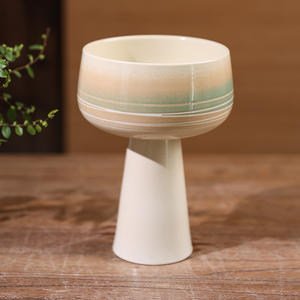 Chân cao nhỏ ngọn đuốc hoa tàu, jianshan hoa sắp xếp tàu, phong cách Nhật bản nhỏ ban đầu dòng chảy gốm hoa nồi - Product Image 5