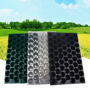 White 60g Square PVC Honeycomb Plate Seeds Tray Durable PET Plastic Garden Outdoor Seedling Nursery Trays Floor Usage