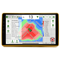 Sistema de Nivelación de Terrenos por Satélite GPS con Mapa Térmico 3D Automático Wisdom Beidou, Precisión de 2 cm, Niveladora Agrícola de Doble Canal