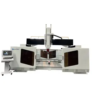 Jinan Lạc Đà CNC 5 trục CNC Router Máy khắc xốp gỗ bọt CNC Router 5 trục khắc gia công 360 độ máy