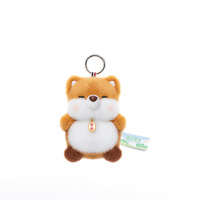 Porte-clés en peluche animaux mignons : chiot, cerf, éléphant – Pendentif de sac, mini-ornement suspendu amusant – Vente en gros
