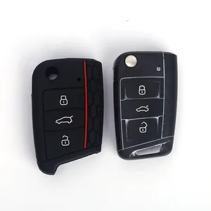 Hot sale silicone car key case high quality car key cover silicone universal protective key cover for car