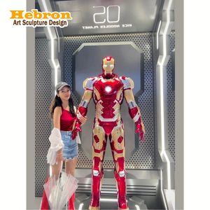 Statue <span class=keywords><strong>Marvel</strong></span> <span class=keywords><strong>Comics</strong></span> <span class=keywords><strong>Iron</strong></span> <span class=keywords><strong>Man</strong></span> MK50 Lumineuse 1:1 Avengers, Décoration de Sol Super-Grande, Magnifique Pyramide Musicale - Product Image 1