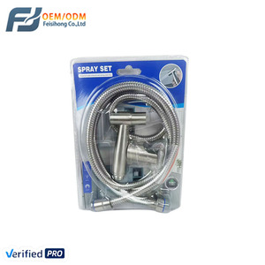 Ensemble de pulvérisateur de <span class=keywords><strong>bidet</strong></span> en acier inoxydable FSH SUS304, kit de douche shattaf portatif pour toilettes, pistolet de pulvérisation haute pression pour salle de bain - Product Image 1