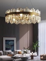 Lustre vintage français pour villa de luxe, style américain moderne, salle à manger, escalier