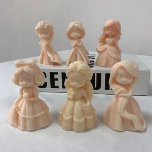 Princess Girl Candle Mold Plaster Doll Plaster Diffuser Stone Aromatherapy Decoration Mold - Product Image 4