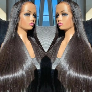 100% Human Hair Cuticle Aligned Super Wave Heavy Density Ash Blonde Highlight Color Preplucked Short <b>Lace</b> Front Wigs - Product Image 1