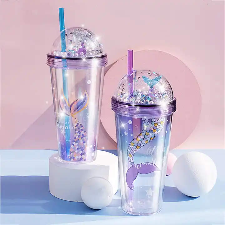 Buy Wholesale China Plastic Tumbler With Straw Oem Reusable Double