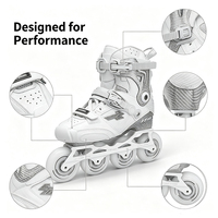 Patins à roulettes de slalom en fibre de carbone pour adultes, patins à roulettes de freestyle professionnels, roues en PU, cadre CNC, chaussures de patinage Ruidongle