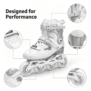 Patins à roulettes de slalom en fibre de carbone pour adultes, patins à roulettes de freestyle professionnels, roues en PU, cadre CNC, chaussures de patinage Ruidongle - Product Image 4