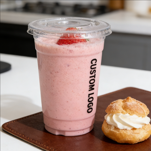 Gobelets en plastique de qualité alimentaire pour thé au lait, 14 oz avec couvercles et gobelets jetables personnalisés avec logo de 16 oz pour les boissons - Product Image 4