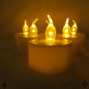 Color-Changing Battery <strong>LED</strong> <strong>Lights</strong> Mini Christmas Candles Flameless <strong>Tea</strong> <strong>Light</strong> for Ramadan Easter Birthdays Parties - Product Image 4