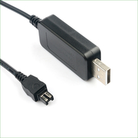 Kabel Pengisi Daya Adaptor Daya USB AC-L20 AC-L25 AC-L200 5V untuk Son Y NEX-VG20 NEX-VG30 NEX-VG900 PXW-X70 DCRA-C171