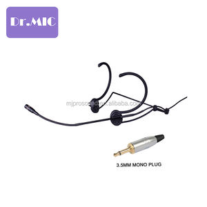 Mini micrófono <span class=keywords><strong>profesional</strong></span> negro para diadema para comunicación inalámbrica Body-Pack por cable para Meeting Show Performance - Product Image 5