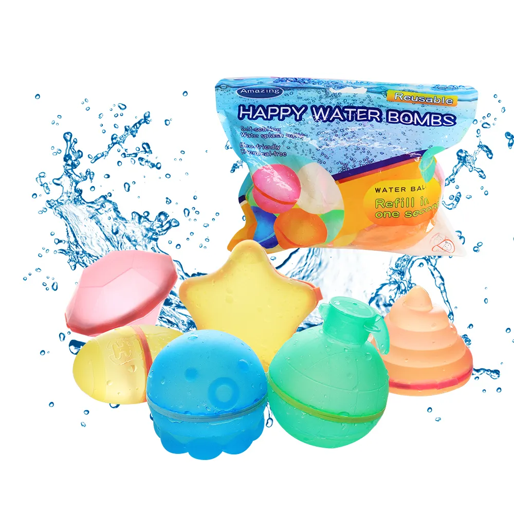 HUAMJ Kids Interactive Summer Toys Happy Water Bomb Game Self Sealing Quick Fill Magic Water Balloons For Reusable Water Balloon