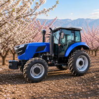 Tractor Agrícola Intrepid de 100HP con Tracción en las 4 Ruedas, Cabina con Aire Acondicionado, Sistema Hidráulico Robusto y Elevación Alta para Trabajos Profesionales en el Campo
