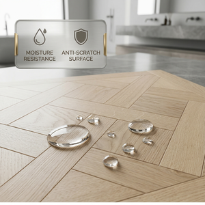 <span class=keywords><strong>Parquet</strong></span> en bois d'ash multicouche élégant et moderne, technique brossée, installation par système T&G, pour salle de bain, villa, salon - Product Image 4