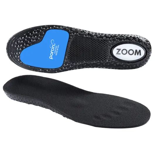 Morbido PU assorbimento degli urti stivali sportivi stabili in fibra di carbonio Zoom che aumenta l'assorbimento degli urti soletta sanitaria