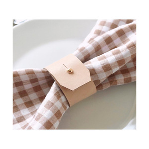 Leather napkin rings available now. Suitable for dinner <b>parties</b>, holiday gatherings, and <b>table</b> decorations. - Product Image 5